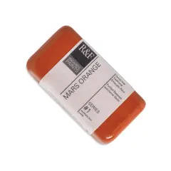 R&F Encaustic Paint Block - Mars Orange, 40 ml block