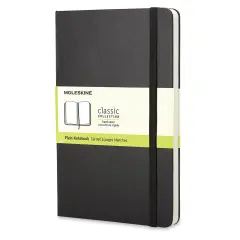 Moleskine Classic Hardcover Notebook - Black, Blank, 5-1/2" x 3-1/2"