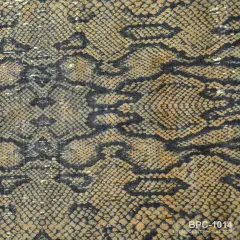 Belagio Cork Fabric, 18" x 15", Snake Print, Black Multi