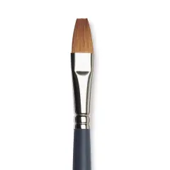 Winsor & Newton Professional Watercolor Synthetic Sable Brush - One Stroke, Size 1/2", Short Handle