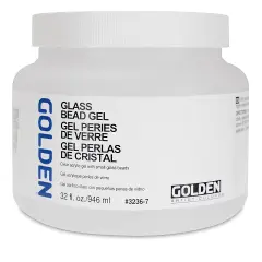 Golden Acrylic Gel Medium - Glass Bead, 32 oz jar