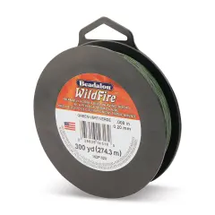 Beadalon WildFire Beading Thread - Green, 0.008", 300 yds