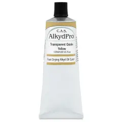 CAS AlkydPro Fast-Drying Alkyd Oil Color - Transparent Oxide Yellow, 120 ml tube