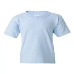 Gildan&reg; Heavy Cotton Crew Neck Short Sleeve Youth T-Shirt Light Blue
