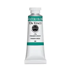 Da Vinci Artists' Permanent Watercolor - Viridian Green (CL), 37 ml tube