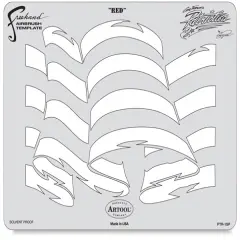 Iwata Artool Freehand Template - Patriotica Red
