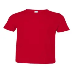 Rabbit Skins&reg; Toddler Short Sleeve Crewneck Fine Jersey Tee - 3321 Red