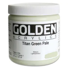 Golden Heavy Body Artist Acrylics - Titan Green Pale, 8 oz