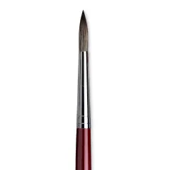 Da Vinci Black Sable Brush - Round, Long Handle, Size 14