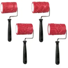 Amaco Clay Texture Rollers Class Pack - Includes Handles, 4.25", Style 2