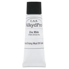 CAS AlkydPro Fast-Drying Alkyd Oil Color - Zinc White, 37 ml tube