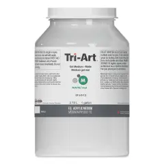 Tri-Art Acrylic Gel Medium - Matte, 3.78 L