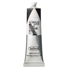 Holbein Heavy Body Artist Acrylics - Titanium White, 150 ml tube