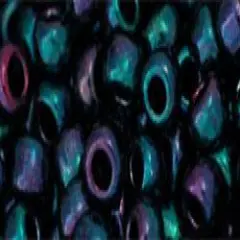 Toho 6/0 Round Japanese Seed Bead, TR6-505, High MetallInside Color Dragonfly