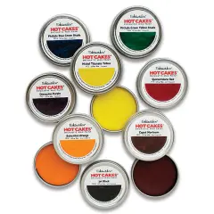 Enkaustikos Hot Cakes Encaustic Paint - Set of 8, Extended Academy Colors, 45 ml tins