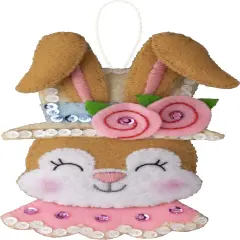 Bucilla Felt Ornaments Applique Kit Set Of 6-Easter Bonnet Parade