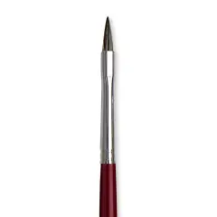 Da Vinci Black Sable Brush - Regular Filbert, Long Handle, Size 2