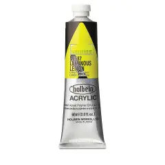 Holbein Heavy Body Artist Acrylics - Luminous Lemon, 60 ml tube