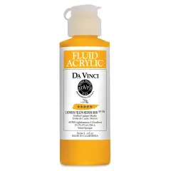 Da Vinci Fluid Acrylics - Cadmium Yellow Medium Hue, 4 oz bottle