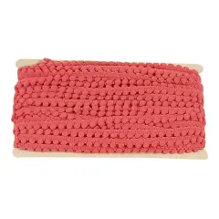 Belagio Pom Trim, 0.75" Wide, 25 Yards, Dusty Rose