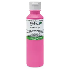 Tri-Art Liquid Artist Acrylics - Magenta Light, 120 ml bottle