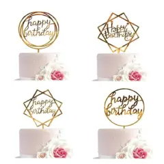 12 Glitter Birthday Cake & Cupcake Toppers