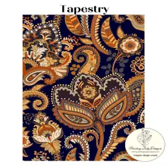 Tapestry Pattern Paper for Decoupage Crafting and Multi Media Art