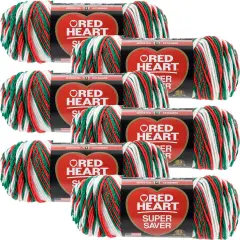 Multipack of 6 - Red Heart Super Saver Yarn-Mistletoe