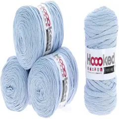 Multipack of 4 - Hoooked Ribbon XL Yarn-Powder Blue