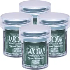Multipack of 4 - WOW! Embossing Powder 15ml-Evergreen