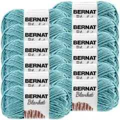 Multipack of 12 - Bernat Blanket Yarn-Light Teal