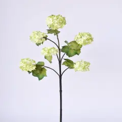 30" Faux Green Snowball Hydrangea Stem