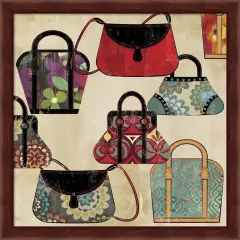 Bag Pattern by Posters International Studio 13" x 13" Framed Wall Art