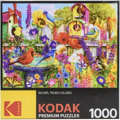 Kodak Premium Jigsaw Puzzle 1000 Pieces 20"X27"-Bird Bath Garden By Lars Stewart