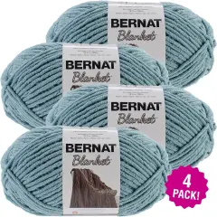 Multipack of 4 - Bernat Blanket Big Ball Yarn-Teal