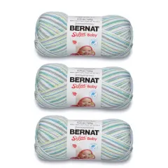 Bernat Softee Baby Prince Pebbles Yarn - 3 Pack of 120g/4.25oz - Acrylic - 3 DK (Light) - 310 Yards - Knitting/Crochet