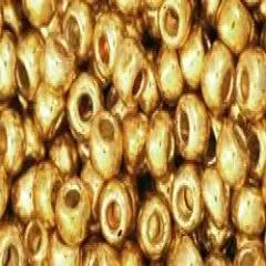 Toho 6/0 Round Japanese Seed Bead, TR6-557PF, Galvanized Gold PermaFinish, 20 grams