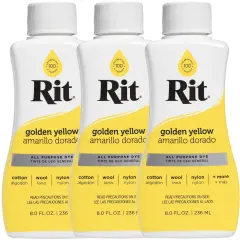 Multipack of 3 - Rit Dye Liquid 8oz-Golden Yellow