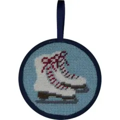 Alice Peterson Stitch-Ups Needlepoint Ornament Kit - Ice Skates Multicolor