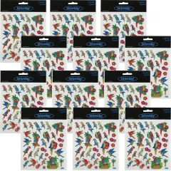 Multipack of 12 - Sticker King Stickers-Parrots