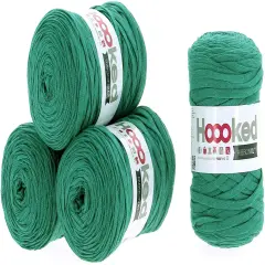 Multipack of 4 - Hoooked Ribbon XL Yarn-Lush Green