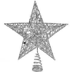 Ornativity Star Tree Topper - Christmas Glitter Star Ornament Treetop Decoration