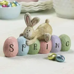 Spring Bunny Tabletopper (hand painted) Great for Easter and Home Decor