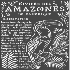Stamperia Stencil 7.87"X9.84"-Toucan, Amazonia