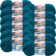 (12 Pack) Lion Brand Yarn Hometown Yarn, Montpelier Peacock