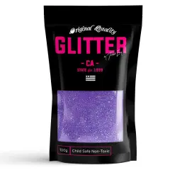 Purple Neon Premium Glitter Multi Purpose Dust Powder 100g / 3.5oz for use with Arts & Crafts Wine Glass Decoration Weddings Cards Flowers Cosmetic Face Body Nails (PACKAGING MAY VARY)