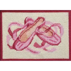 Alice Peterson Company Ballet Slippers Needlepoint Kit Multicolor