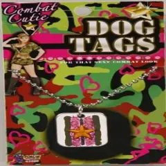 Combat Cutie Dog Tag Costume Necklace