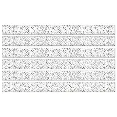 We Belong Black Dots Straight Borders Per Pack, 36 Feet Per Pack, 6 Packs