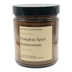 Pumpkin Spice Buttercream Soy Candle 8oz 35-40 Hours Hand Poured with All Natural Soy Wax and Fragrant/ Essential Oils! | Fall Candle | Birthday Gift |